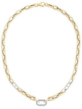 Diamond Fusion 14K (or 18k upon request) Yellow Gold Link Necklace